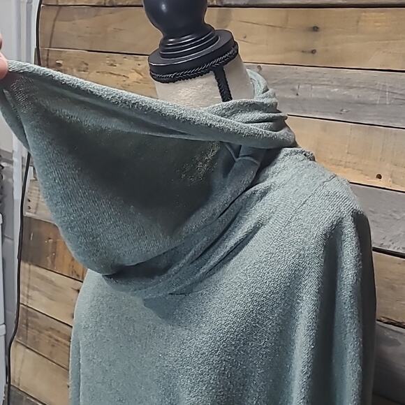 Anthropologie Sweater Cowl Neck Green Between Me & You Dolman Sleeve Small - Picture 3 of 8